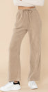 Pantalon de jogging velours - coupe large BEIGE