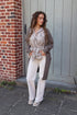 Pantalon en velours côtelé Sylvie ECRU