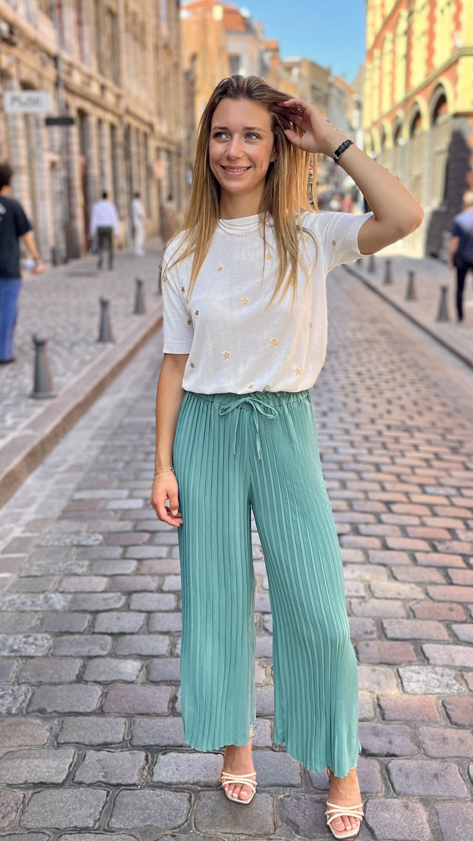 Pantalon fluide plissée PAON