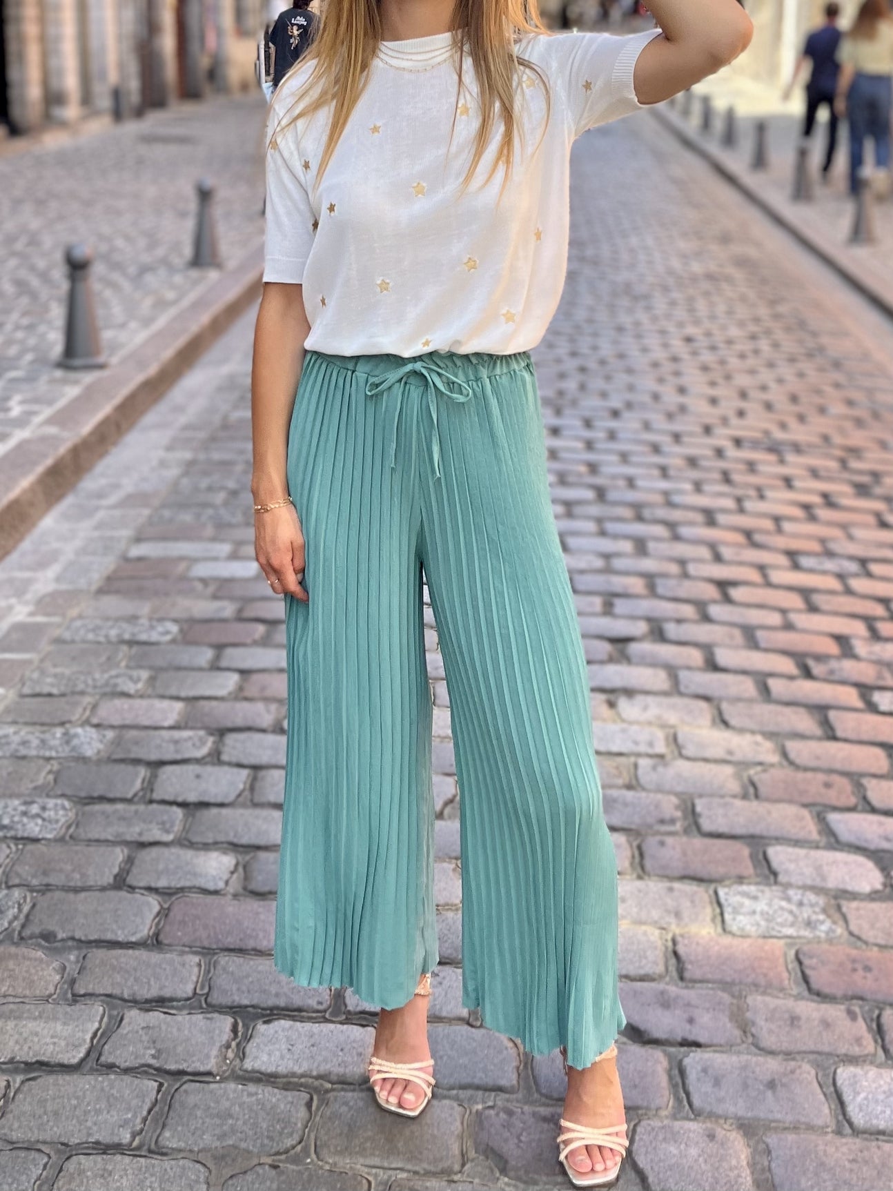 Pantalon fluide plissée PAON