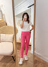 Pantalon slim coton stretch Alexandrine FRAMBOISE