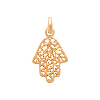 Pendentif plaqué or - main de fatma 