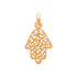 Pendentif plaqué or - main de fatma 