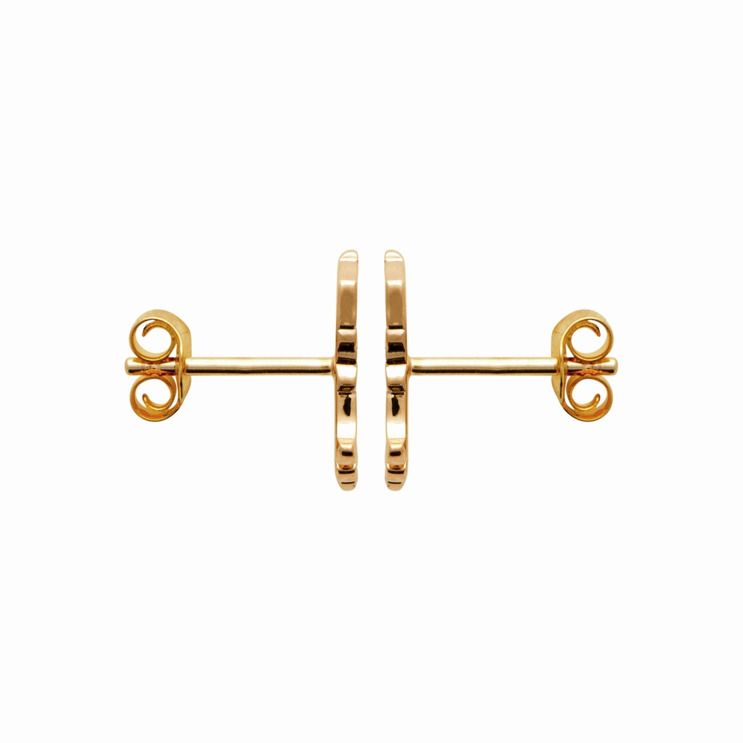 Puces chien plaqué or 