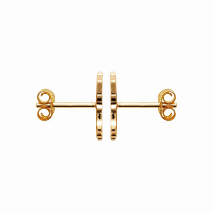 Puces chien plaqué or 