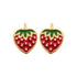 Puces fraises laquées fun 