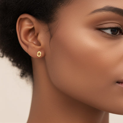 Puces torsadées plaqué or – design sculptural 