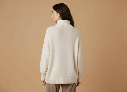 Pull col boule Barbara ECRU