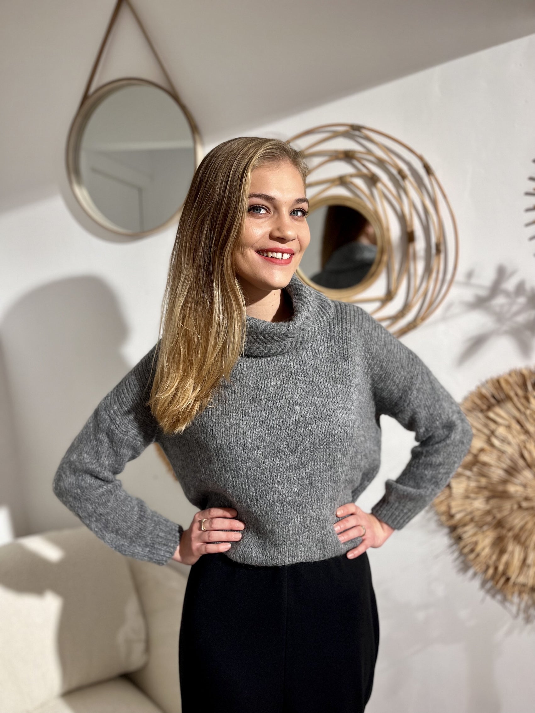 Pull col roulé barbara ANTHRACITE