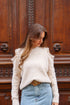 Pull épaules bijoux BEIGE