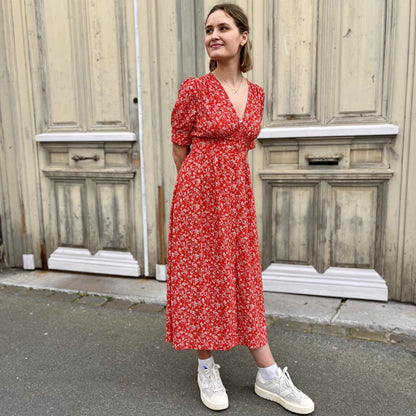 Robe boutonnée ROUGE