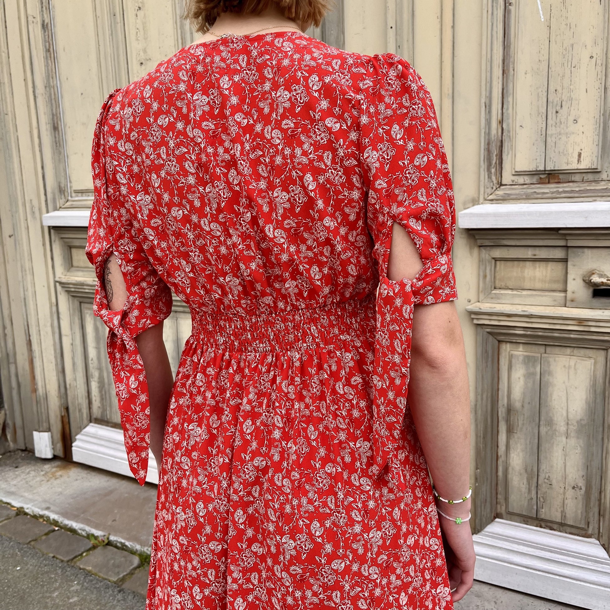 Robe boutonnée ROUGE