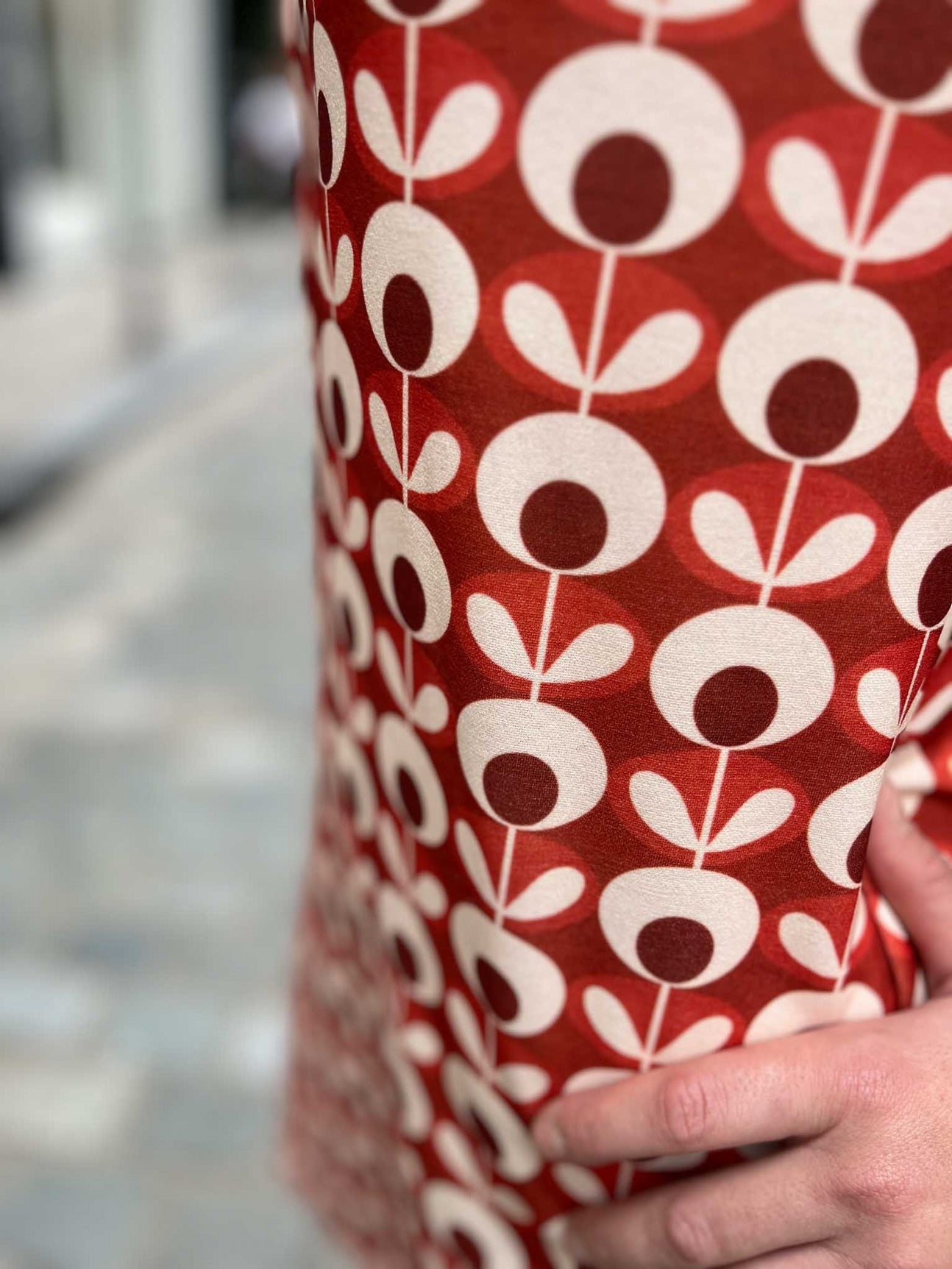 Robe courte 3 trous Seventies BORDEAUX/TERRACOTTA