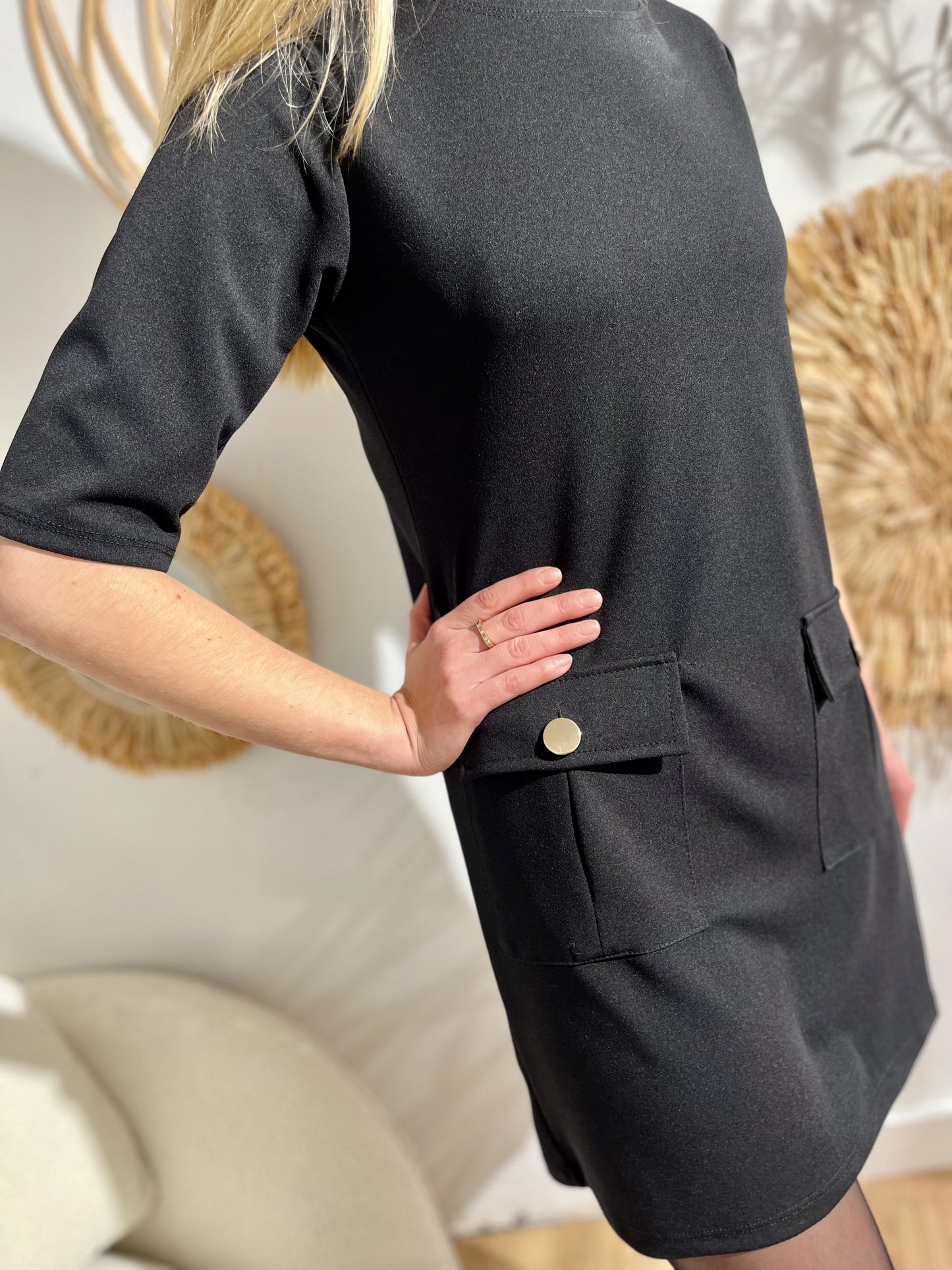 Robe courte Fanny NOIR