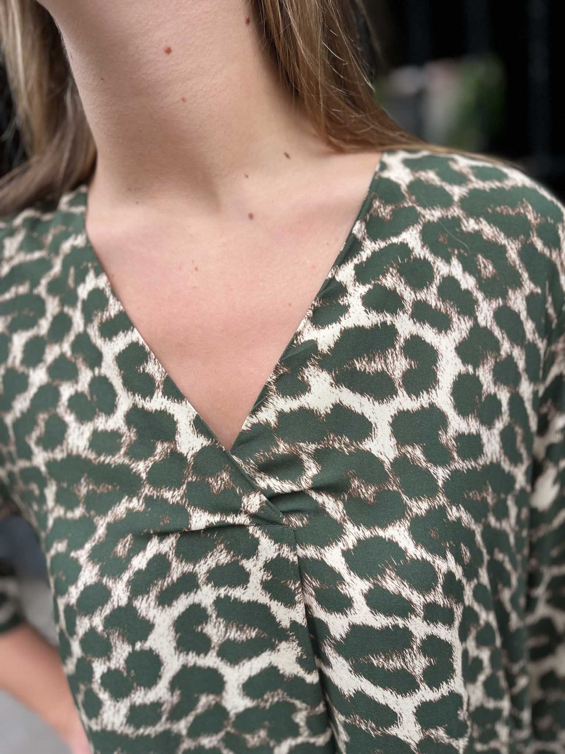 Robe courte Gabrielle – imprimé léopard LEOPARD KAKI