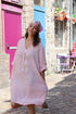 Robe courte lin Aglae ROSE PALE