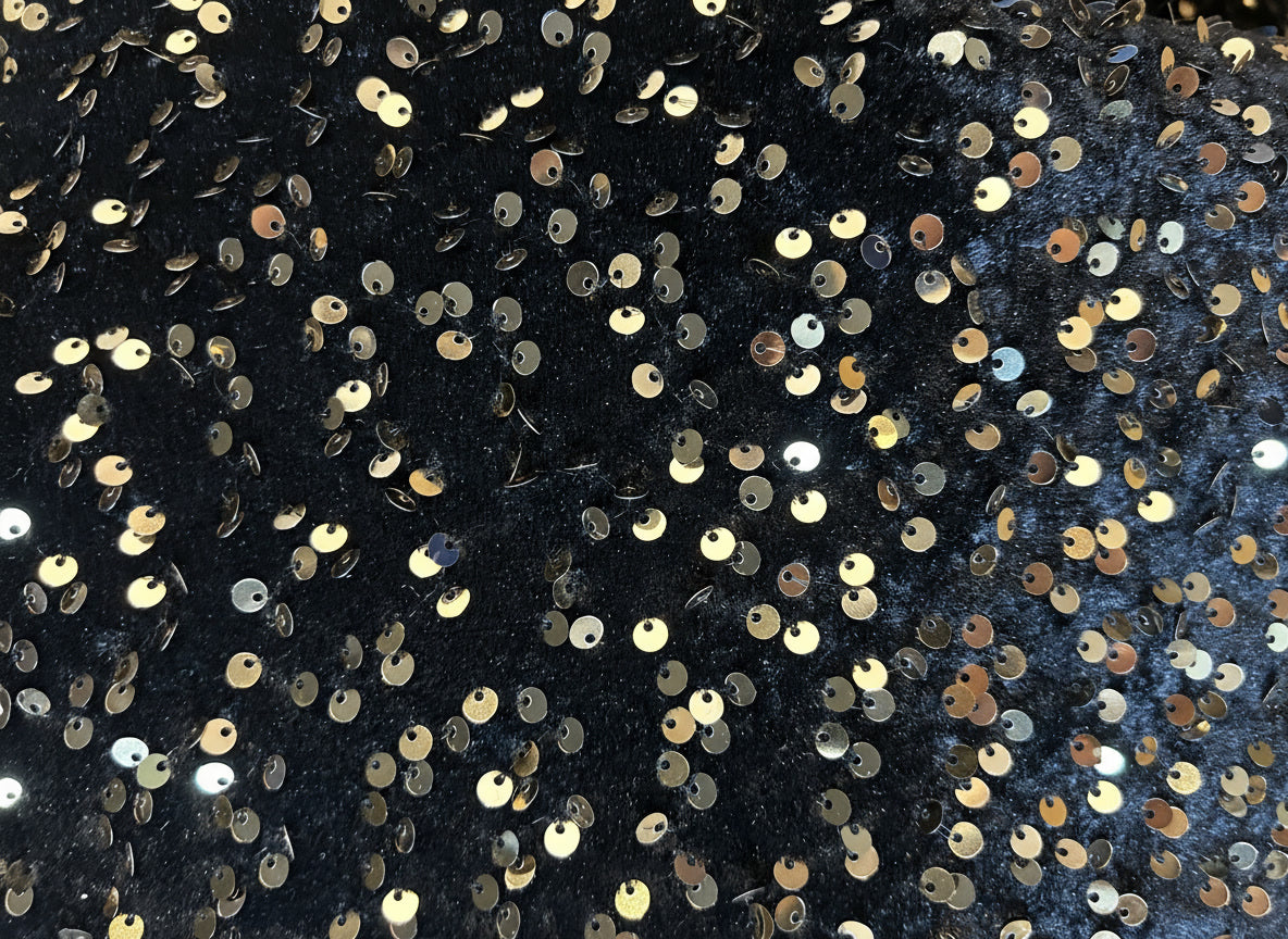 Robe courte sequins Héléna - noir ou choco NOIR PAILLETTE