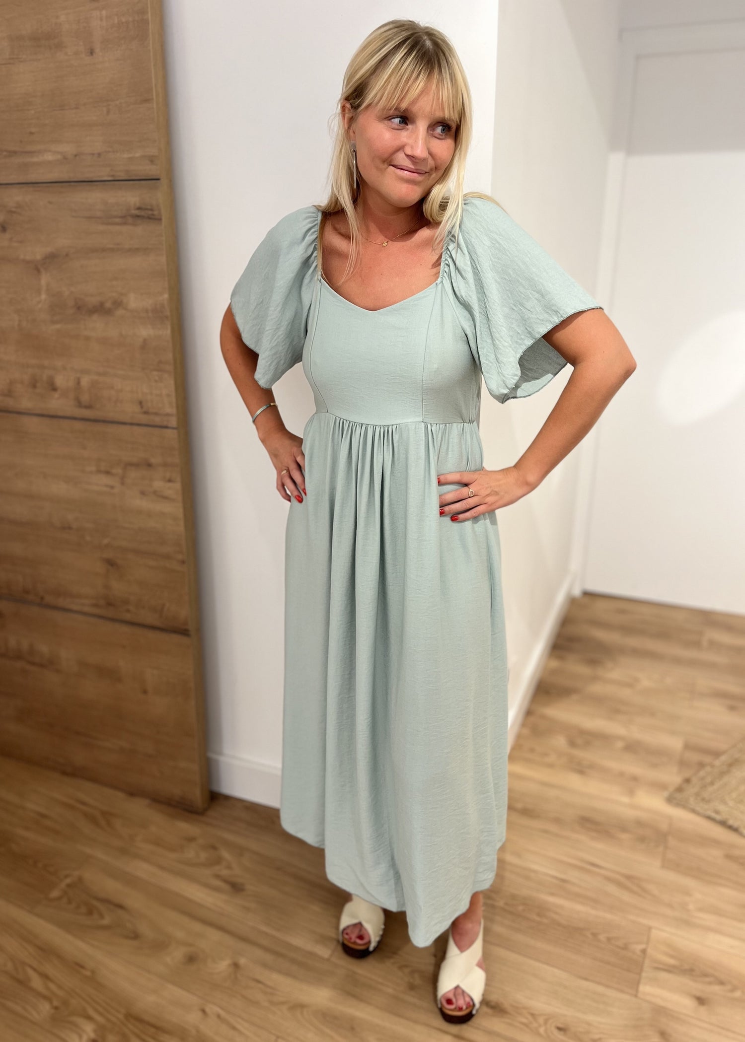 Robe dos nu Chlotilde - noeud TILLEUL