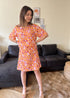 Robe imprimée fleurie Tiphaine FRAMBOISE