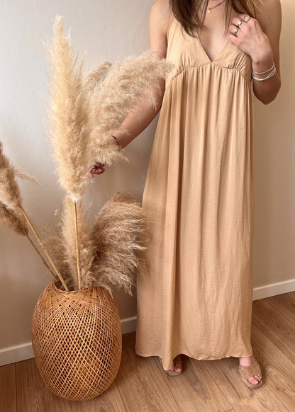 Robe longue bretelles dos nus DOREE