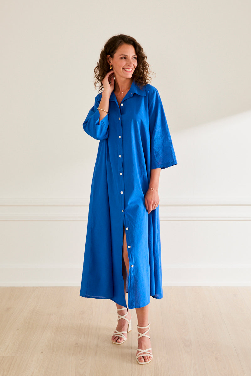 Robe longue en coton Ninon ROYAL