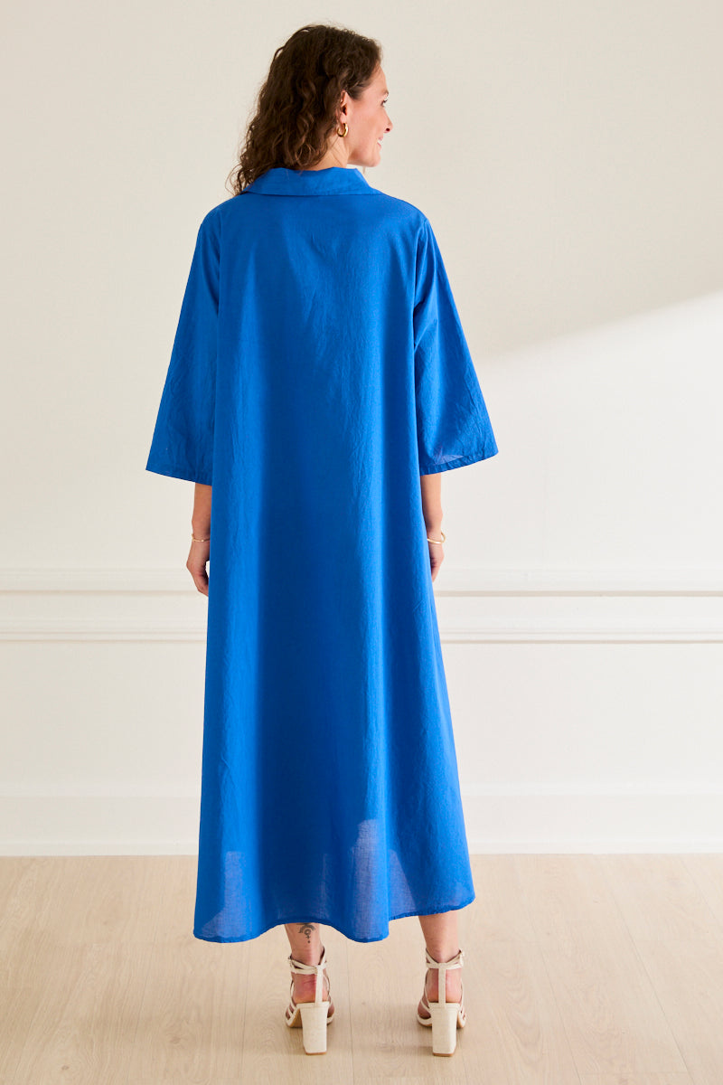 Robe longue en coton Ninon ROYAL