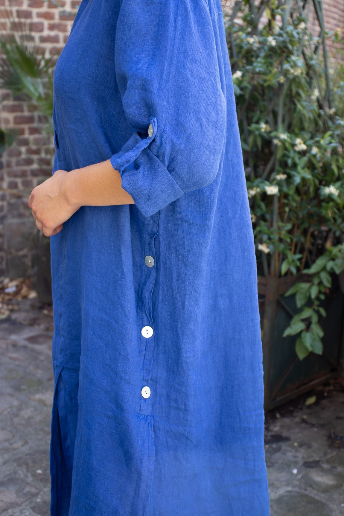 Robe longue en lin églantine ROYAL