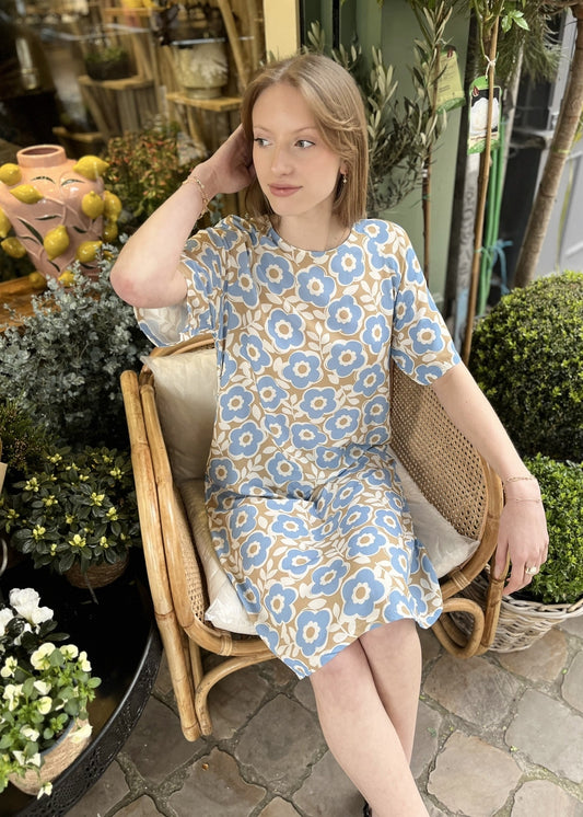 Robe tiphaine mi-longue ajouré Dans le dos CAMEL
