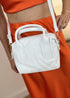 Sac bowling en cuir Pauline BLANC