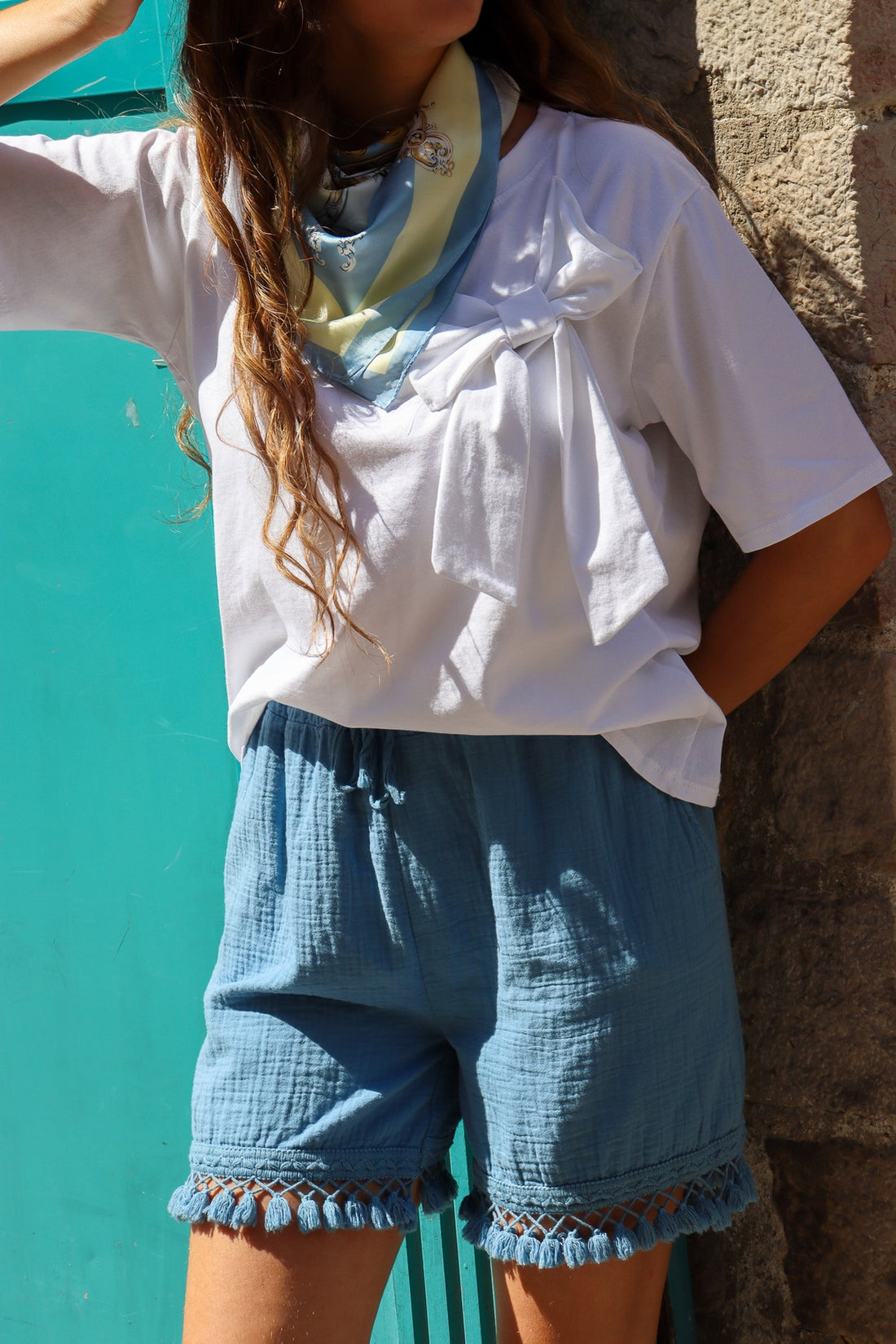 Short en gaze de coton Laura JEAN