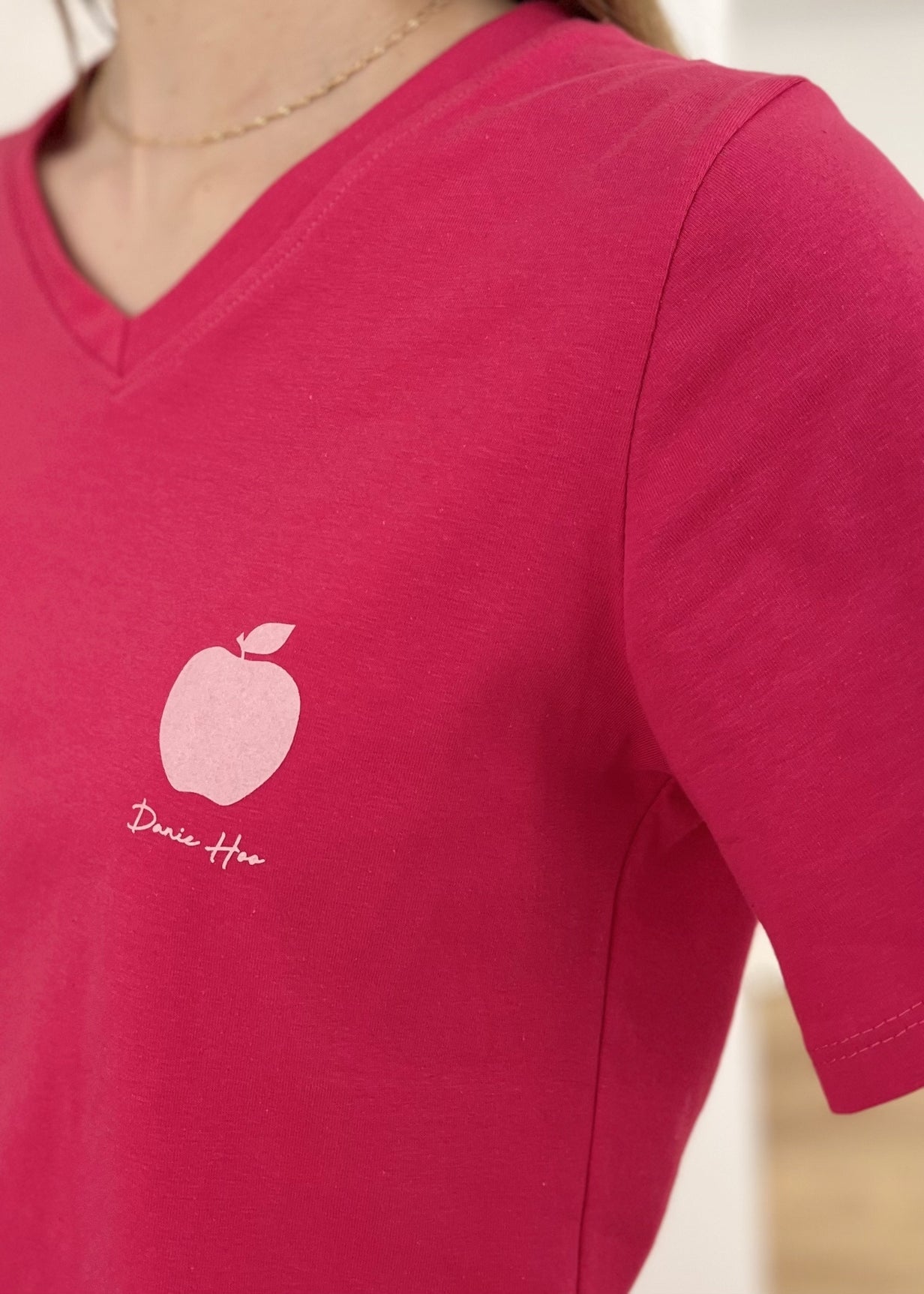 Tee shirt pomme FRAMBOISE