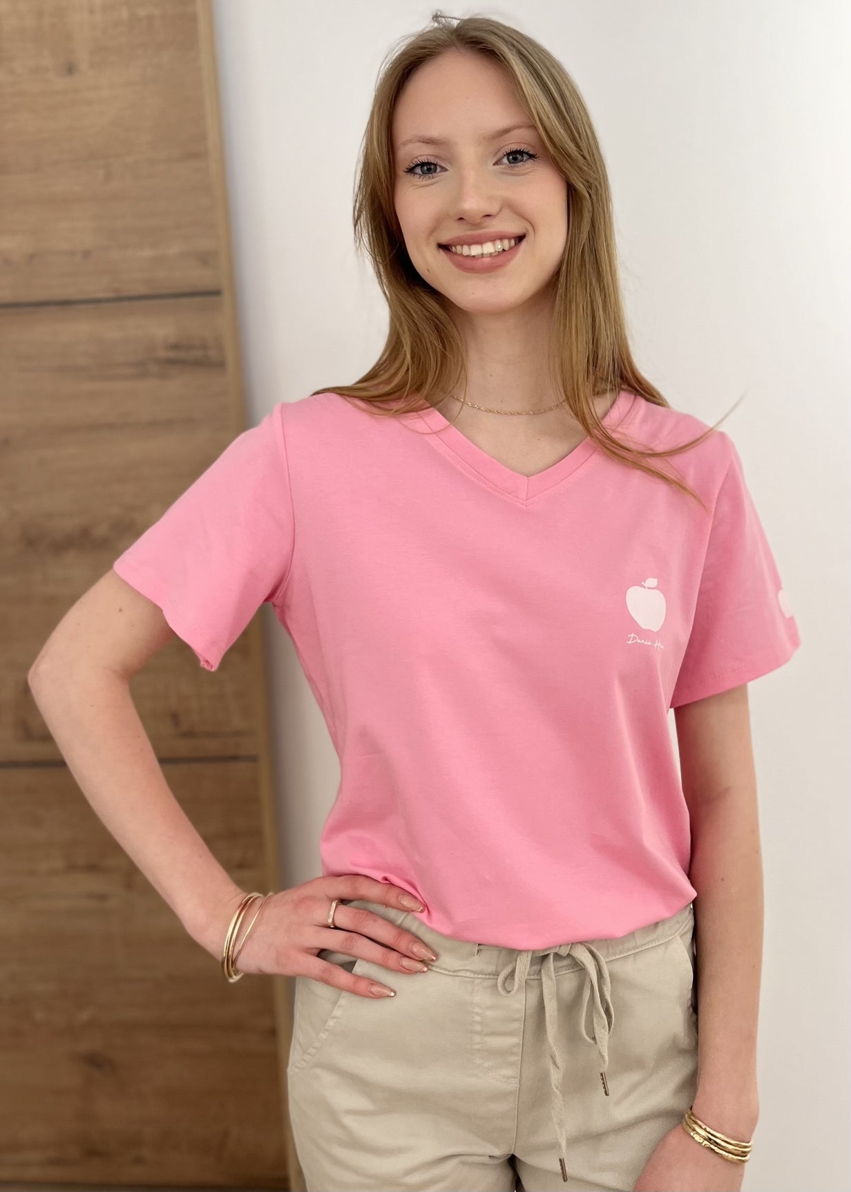 Tee shirt pomme ROSE