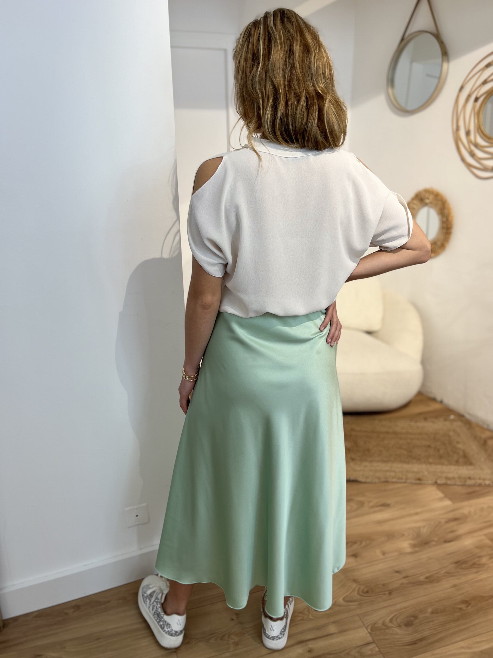 Top épaule dénudée BEIGE