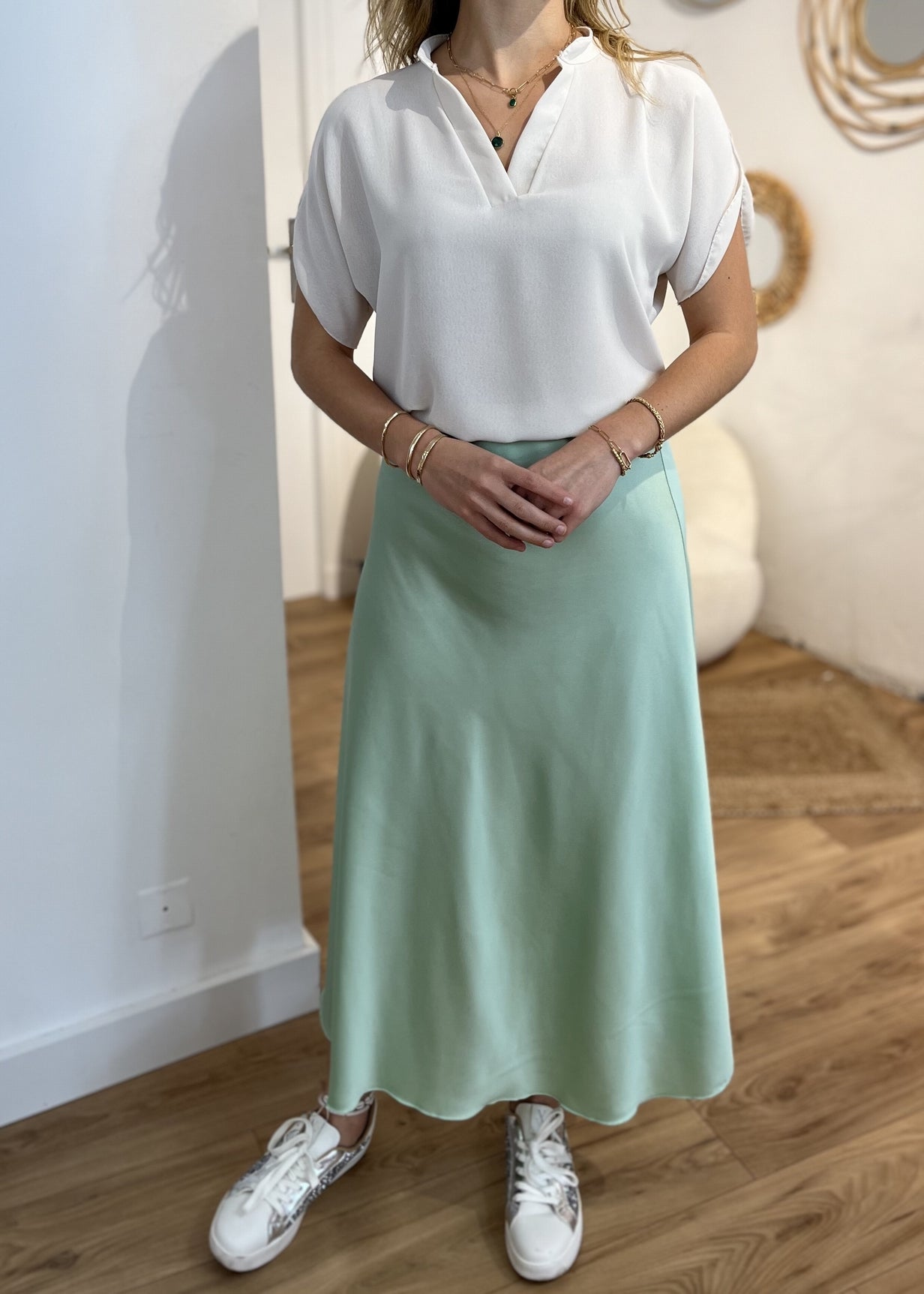 Top épaule dénudée BEIGE