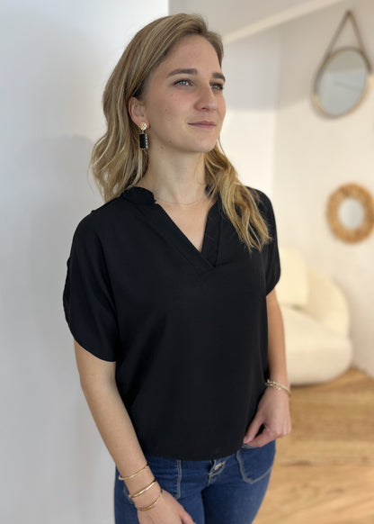 Top épaule dénudée NOIR