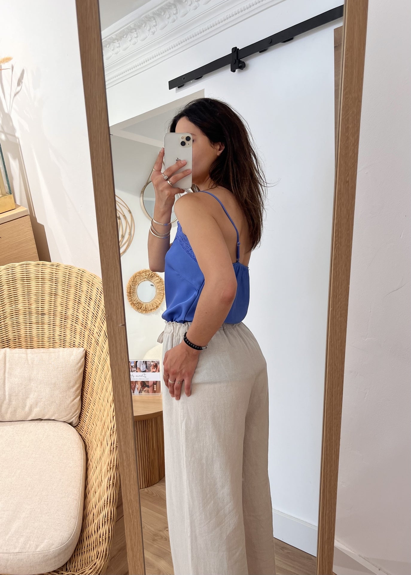 Top pippa bretelles Uni dentelle JEAN