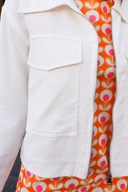 Veste courte Mila BLANC