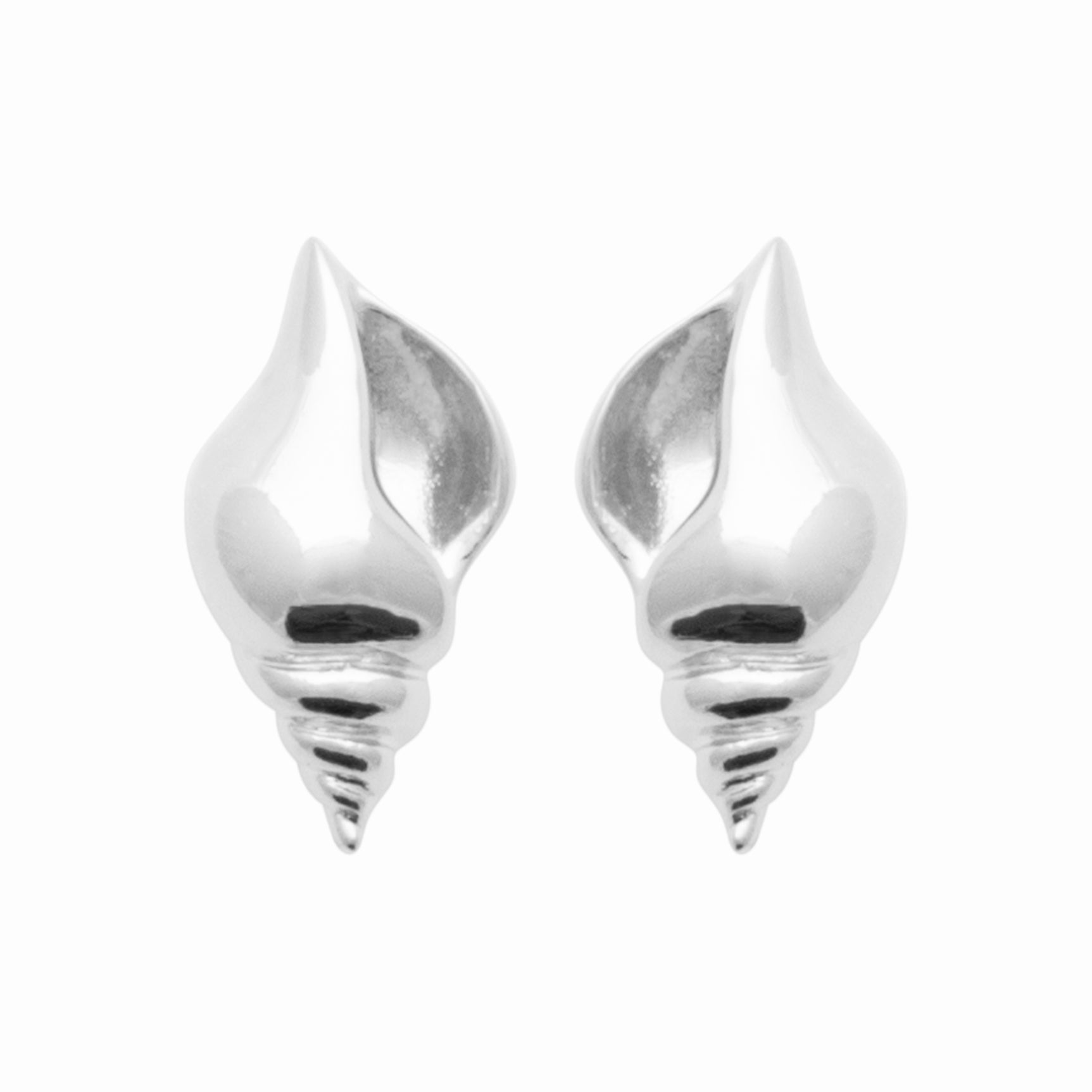 Puces argent rhodié 