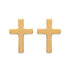 Puces croix plaque or 