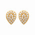 Puces plaque or & brillants 
