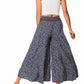 Pantalon fluide bariolé BLEU