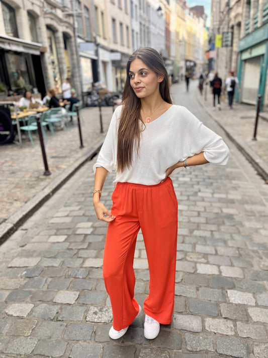 Pantalon fluide ORANGE