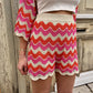 Short ajoure FRAMBOISE