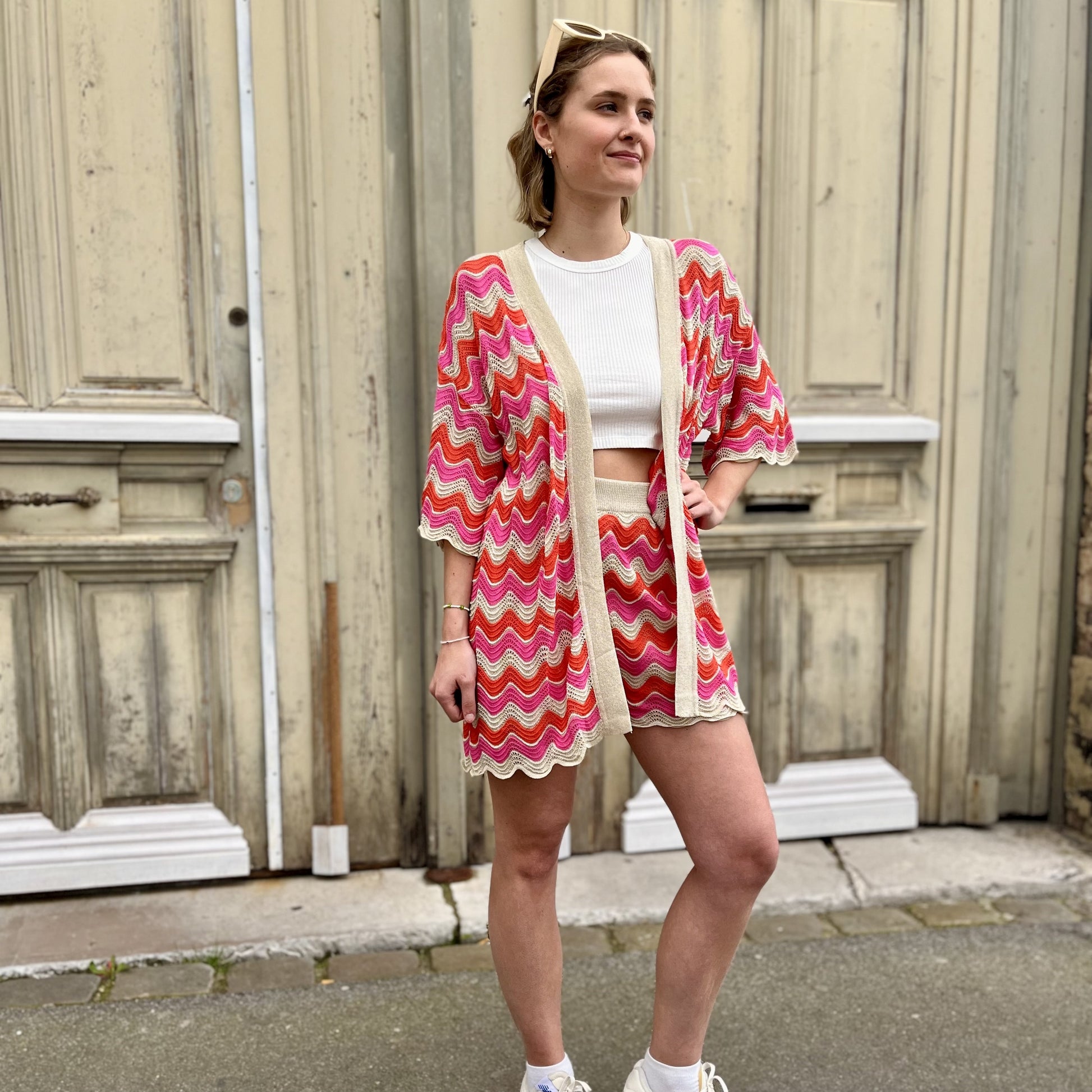 Short ajoure FRAMBOISE