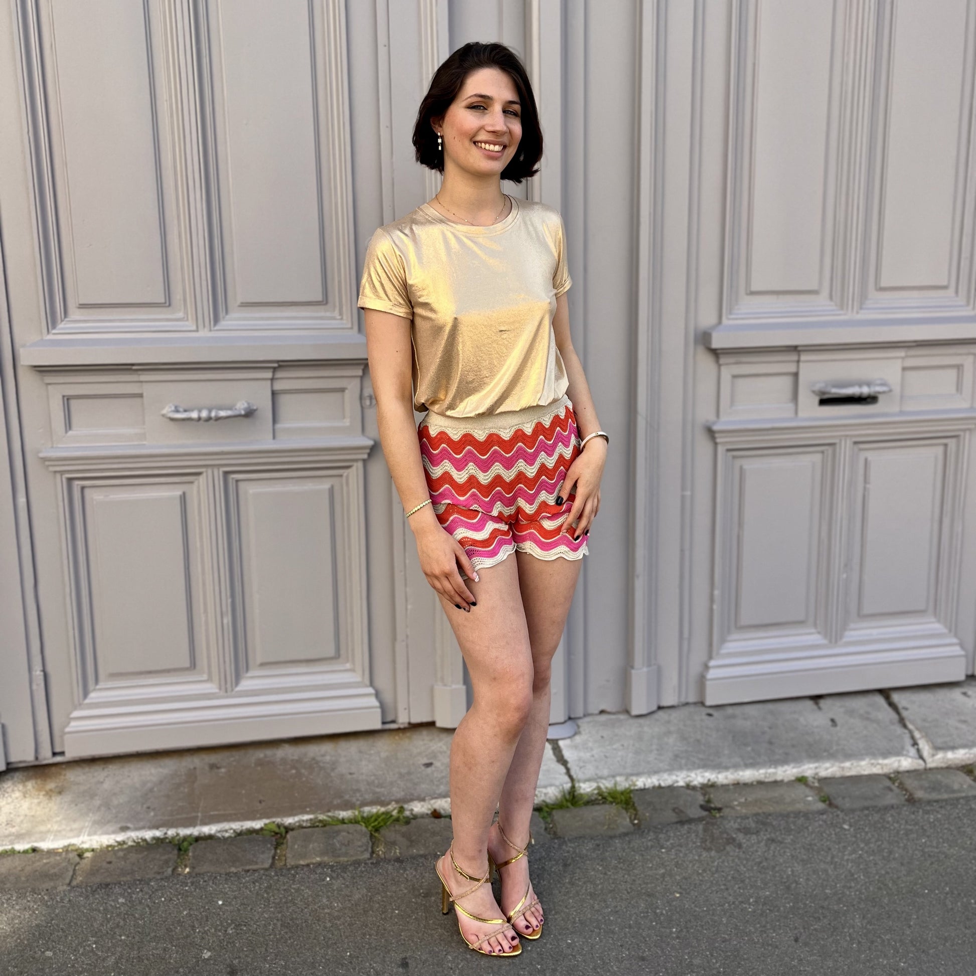 Short ajouré FRAMBOISE