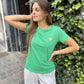 Tee shirt	coeur VERT COEUR OR